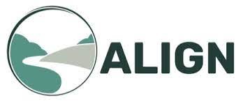 Logo titled "ALIGN" in all caps with a circle depicting greenery