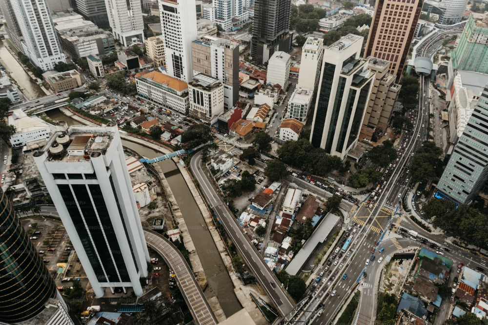 buildings, roads image