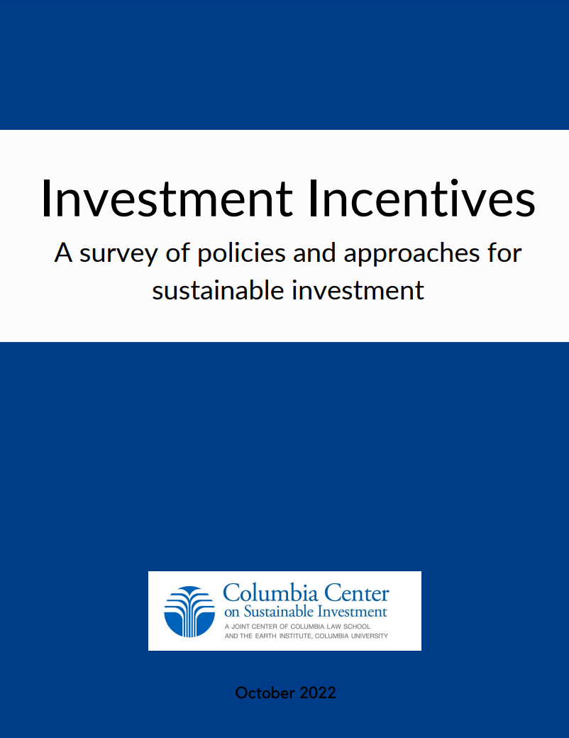 Investment Incentives Publication Cover Photo 