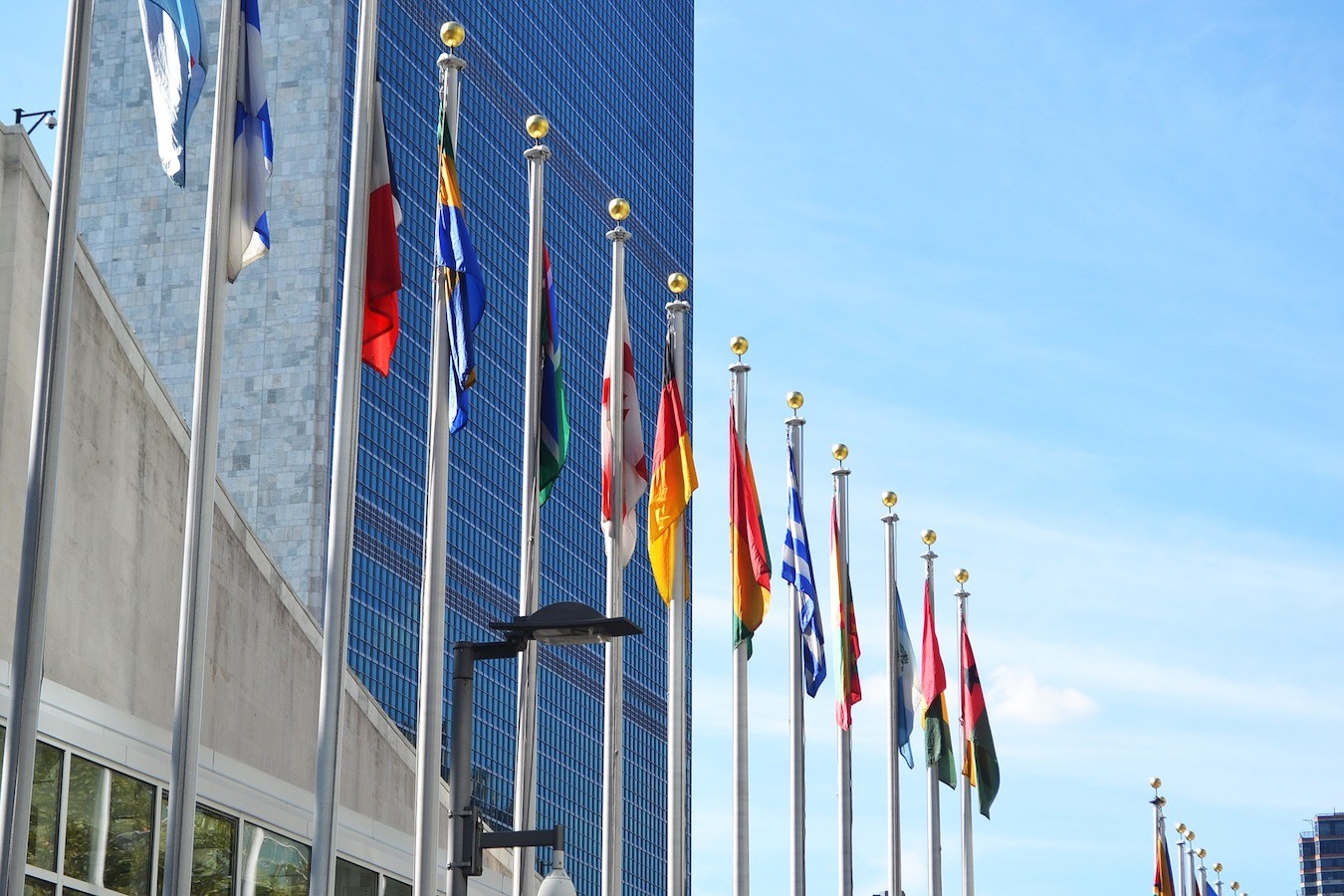 United Nations flags
