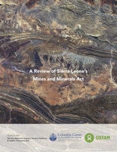 Cover of Sierra Leone’s Mines and Minerals Act