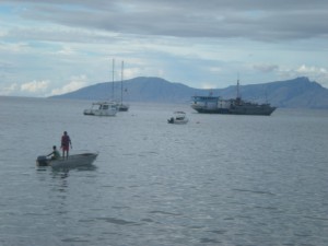Water and boats in Timor-Leste