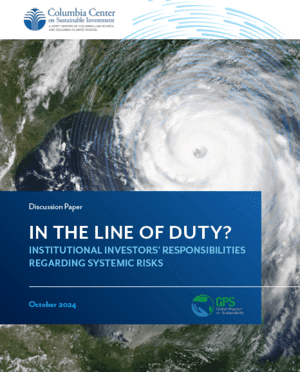In the Line of Duty? Institutional Investors’ Responsibilities Regarding Systemic Risks
